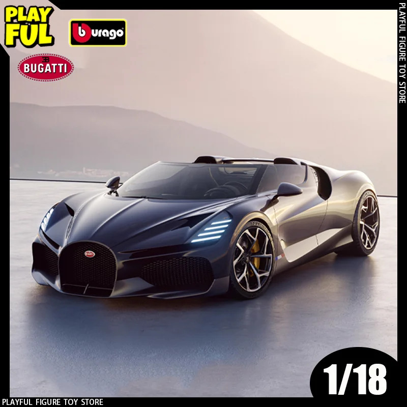Modèle Réduit Bugatti W16 Mistral Black 1:64 - Mini GT - Neuf Dans Sa Boîte