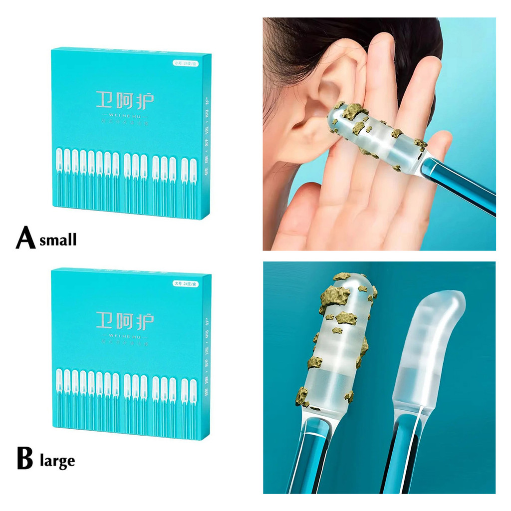 Ear Wax Removal Tool Disposable Sticky Ear Swabs Pick Earwax Remover ...