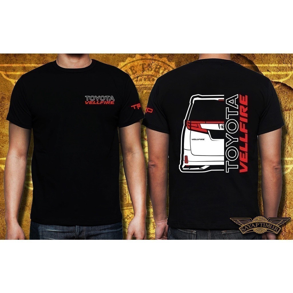 2024 fashion Toyota Vellfire Exclusive REAR D3 (Black Tshirt) Shopee