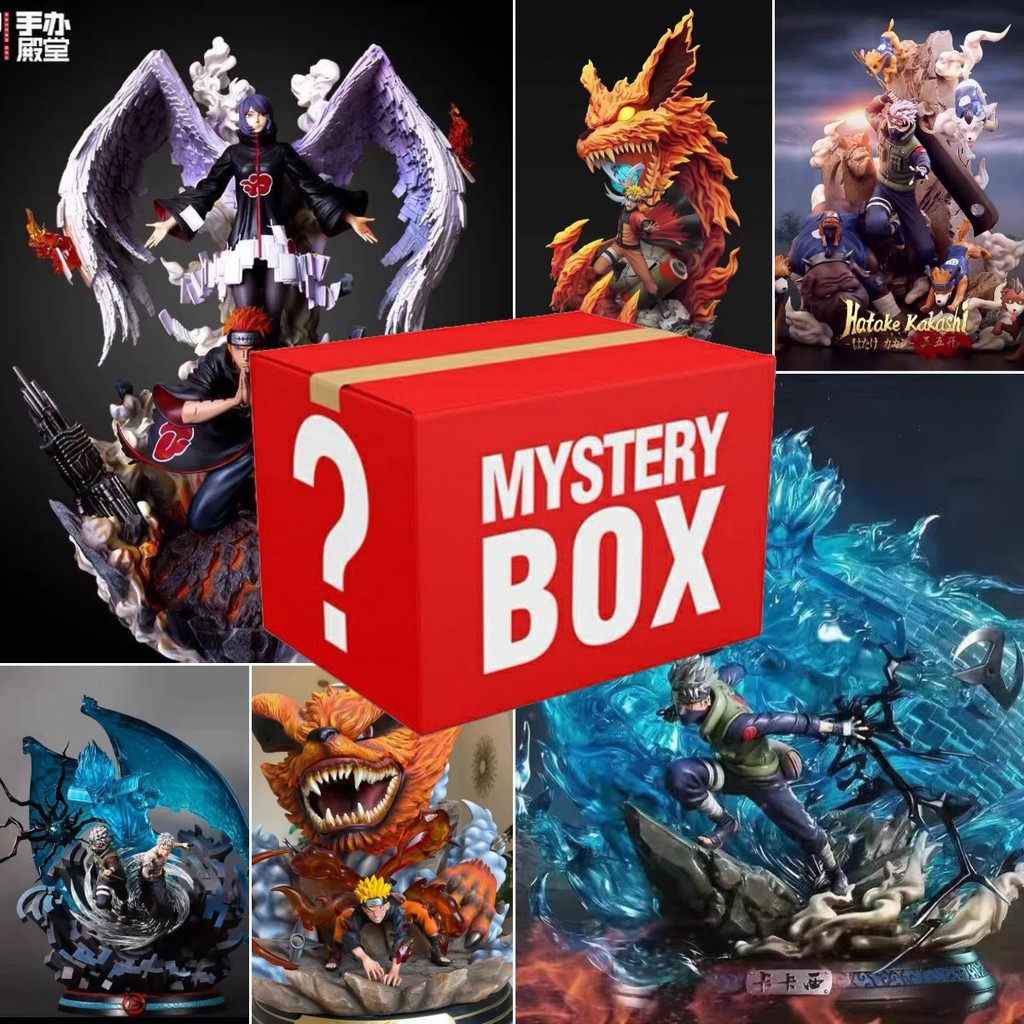 Surprise Unboxing Blind Box Naruto Ino Choji Shino Kankuro Figure Home ...