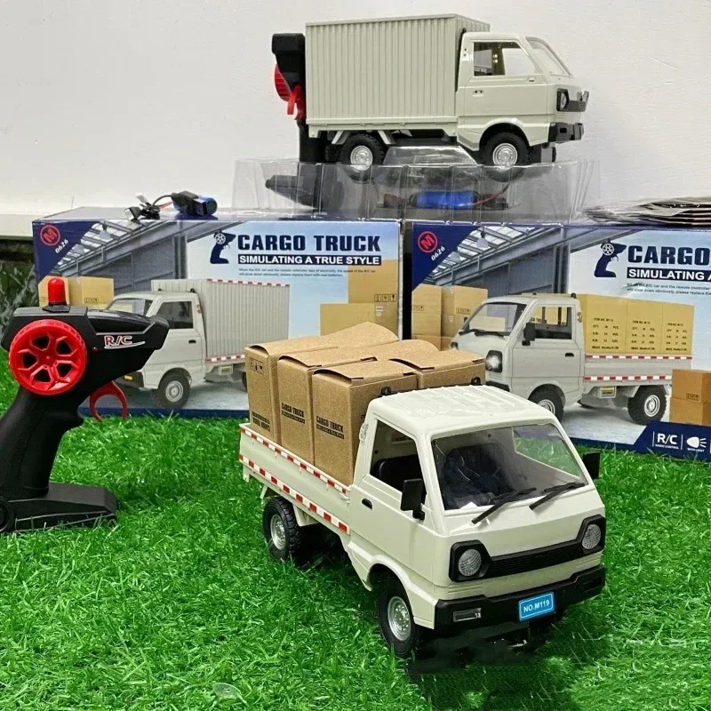 2.4G Remote Control Mini Van Micro Card Box Cargo Truck RC Transport ...