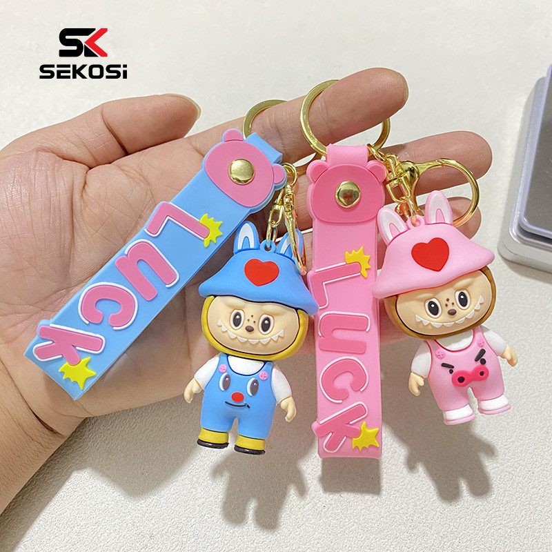 Sk New Style Labubu Doll Key Ring Bag Pendant Cute Labubu Car Keychain ...