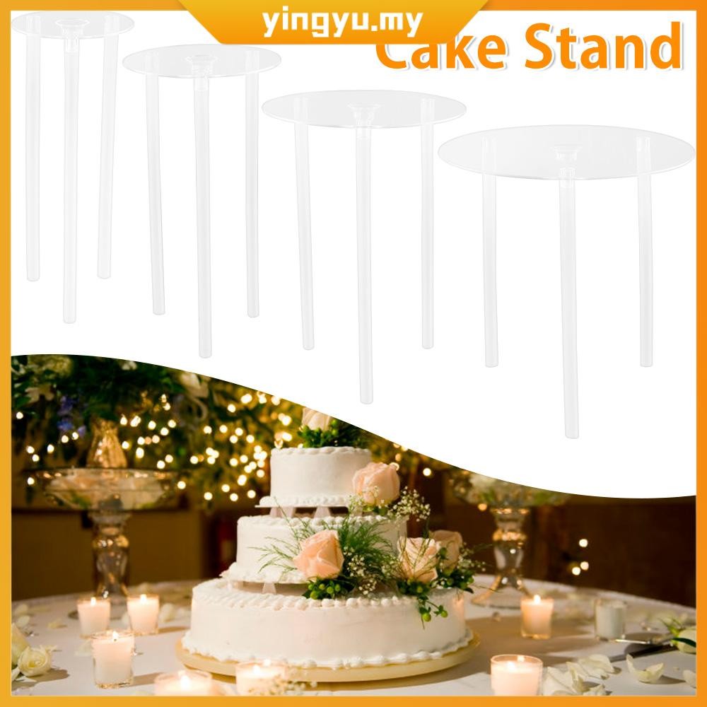 XSEXO Piatto Da Torta, 5 Tier Cake Board Con 15 Pcs Cake Supports