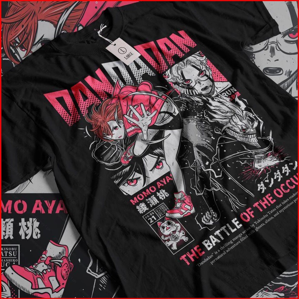Xrbanime-eu T-Shirt Dandadan Été Momo Ayase Takakura Ken Y2K T
