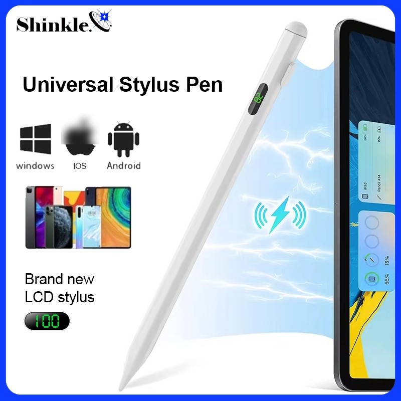 Shinkle Universal Stylus Pen for iOS, Android, Windows - Rechargeable ...