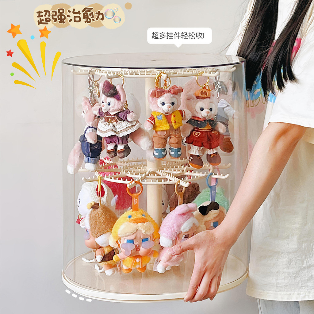 Cartoon Cute Skullpanda Crybaby Dimoo Labubu Display Box 360 ° Rotating ...