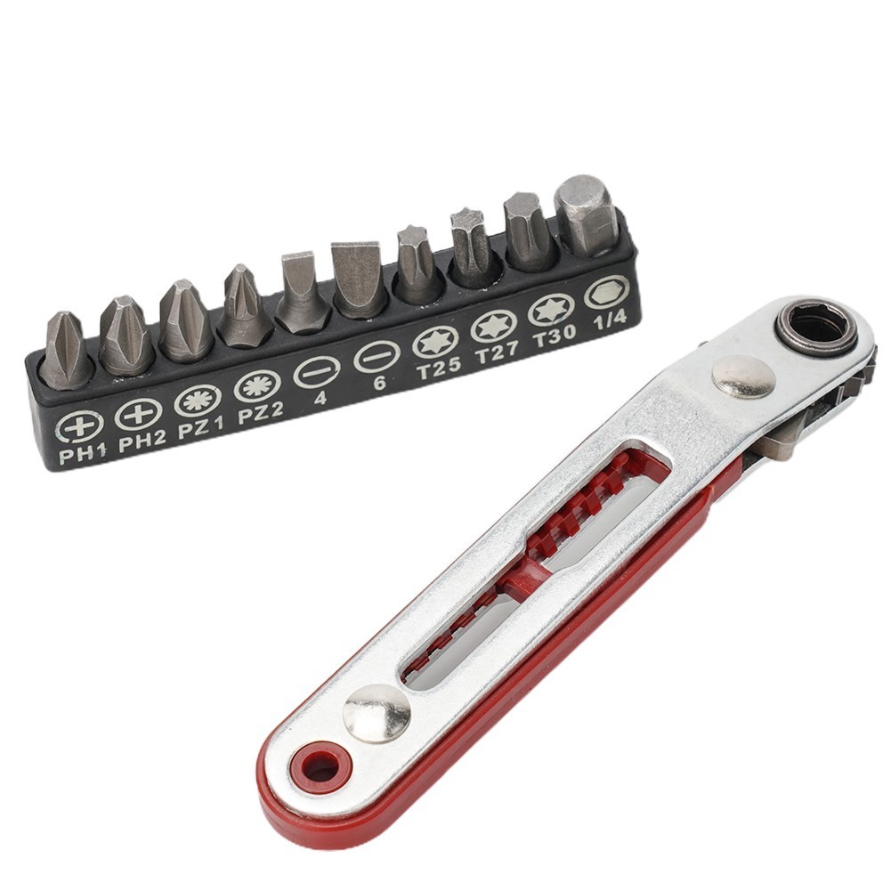[WELV] Elbow Head Mini Ratchet Wrench 90 Degree Offset Screwdriver ...