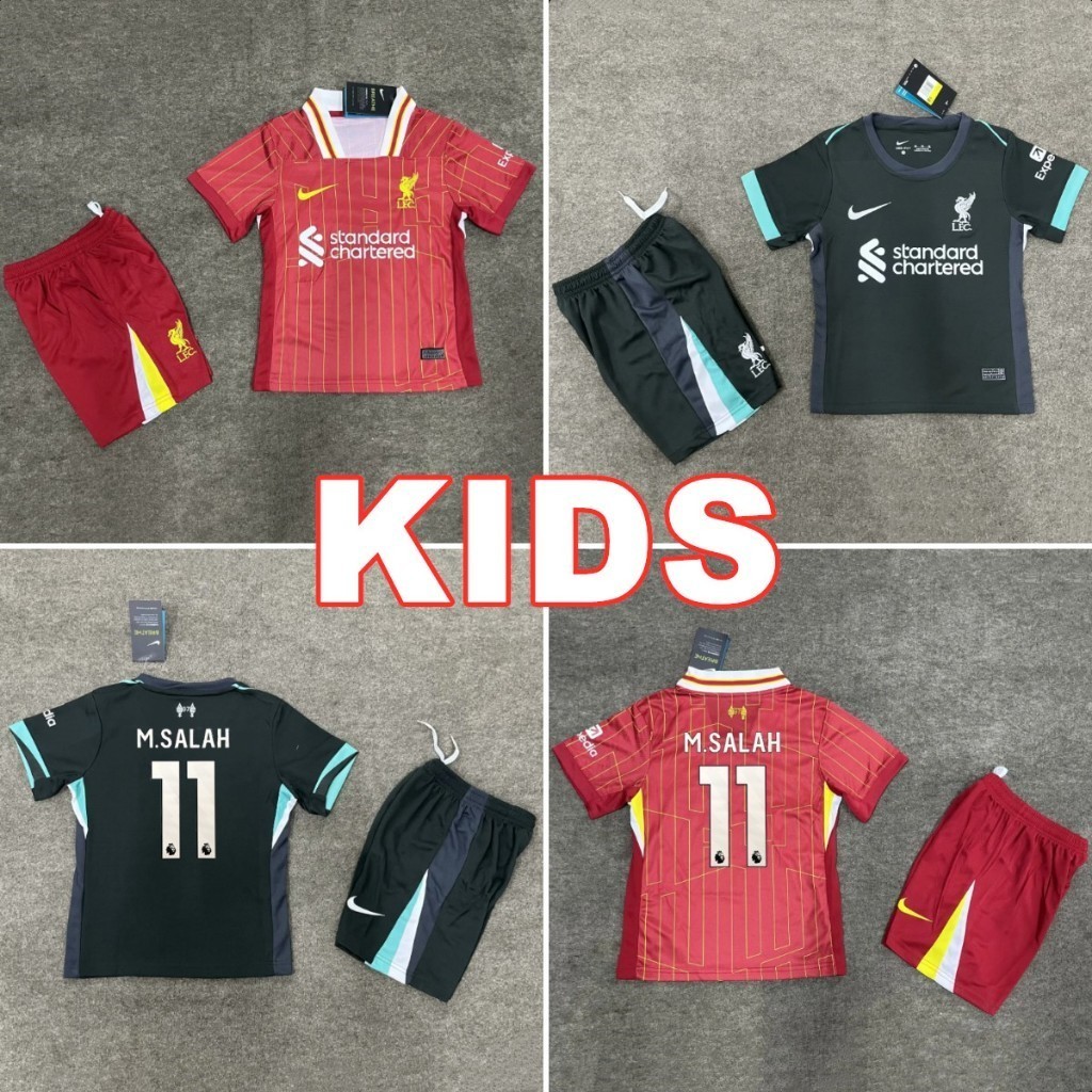24/25 Liverpool Kids Jersey Home Away Children's Football Shirt Kids ...