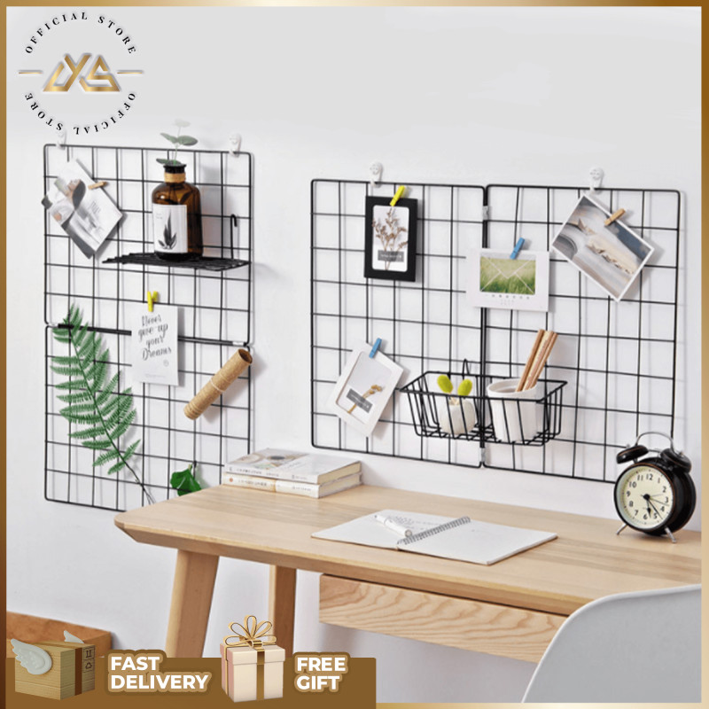 INS STYLE DISPLAY RACK DIY PHOTO FRAME WALL DECO IRON GRID ...