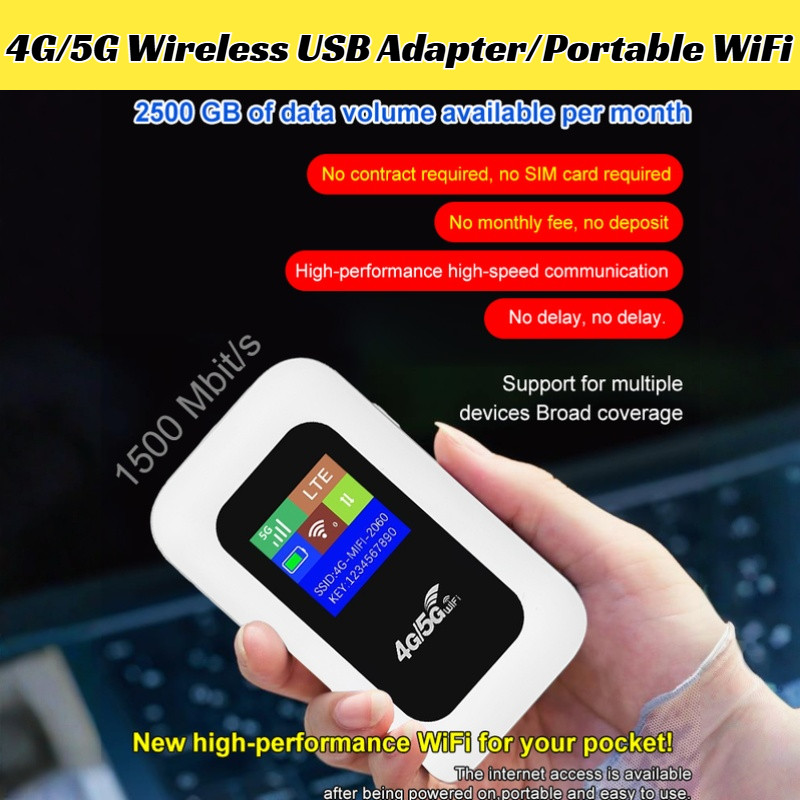 Car 4G Router With Full Netcom Mobile Battery Color Screen 4G Router ...