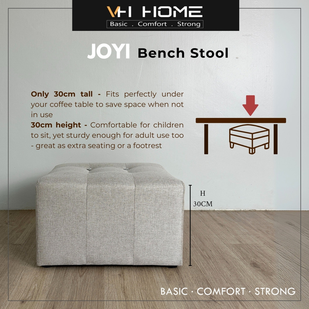 VH JOYI Bench Stool Sofa Bench Chair Short Stool Kerusi Velvet Bench ...