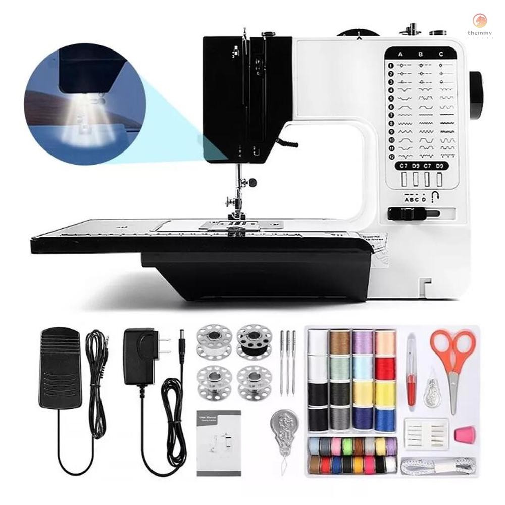 Portable Sewing Machine with Extension Table Built-in 38 Stitches ...