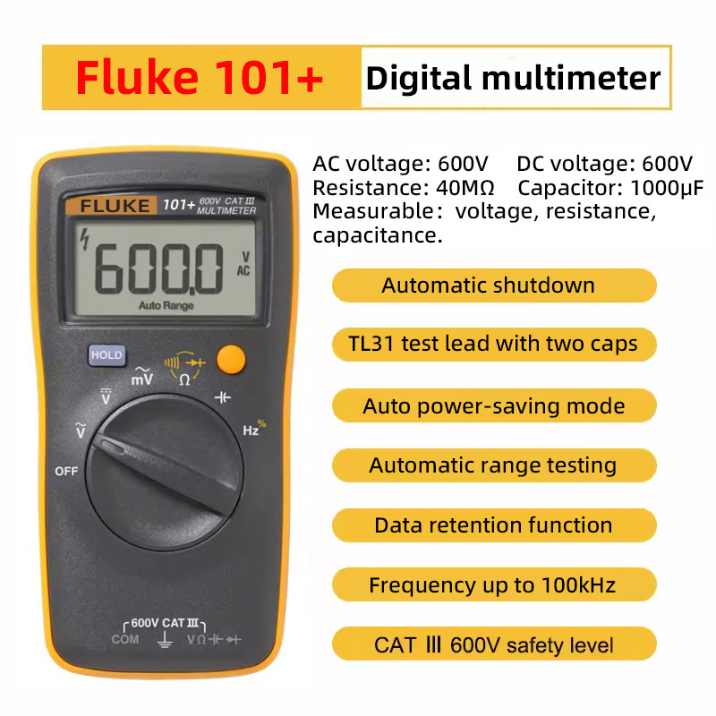 Fluke 101+Automatic Measurement Digital Multimeter Voltage Resistance ...