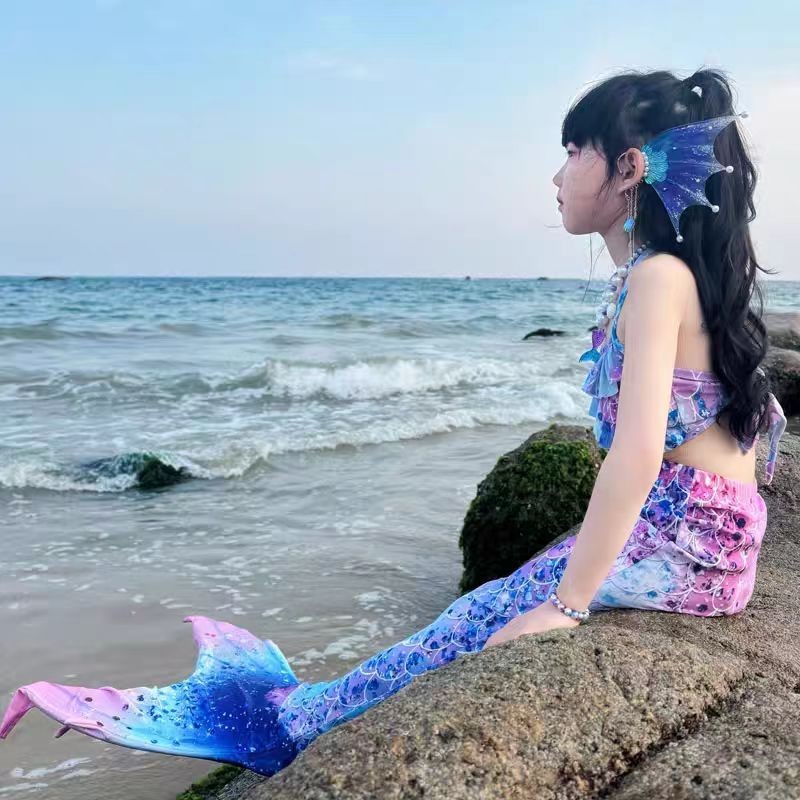 Mermaid mermaid Tail Children's Swimsuit Princess Baby mermaid Costume ...