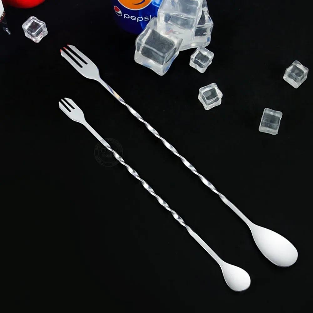Bar Spoon, 26cm/32cm Long Handle Drink Stirrer, Stainless Steel Bar ...