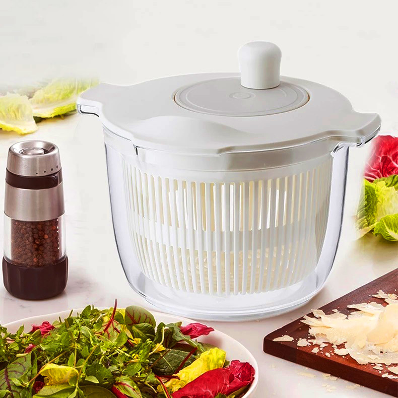 Salad Spinner Dehydrated Machine Manual Salad Dehydrator Vegetable ...