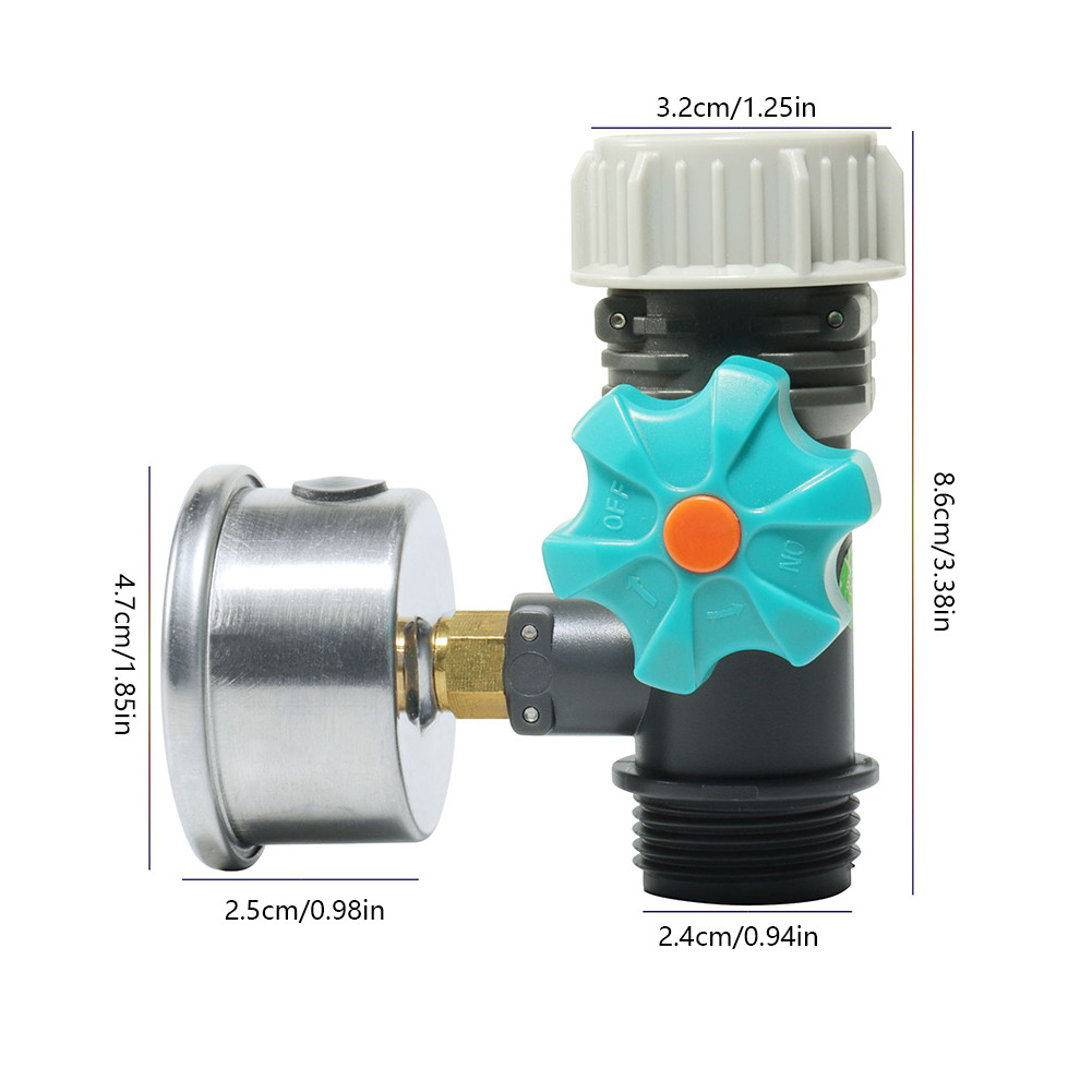 Automatic Water Pressure Regulator Valve with Gauge Meter Water Valve