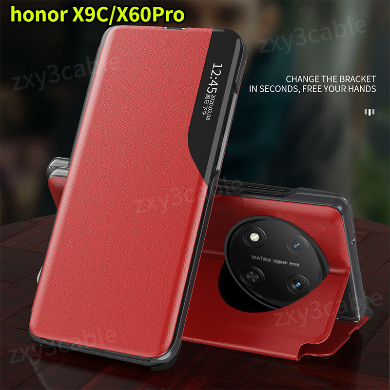 Casing For Honor X9c X60 Pro X60pro X9b X9a 4g 5g 2024 Phone Case Intelligent View Magnetic