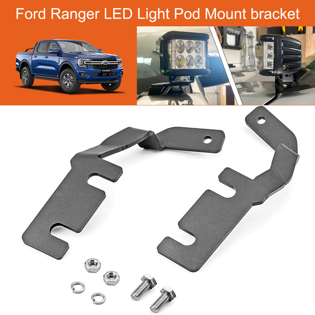 2024 Ford Ranger Everest Hood Ditch LED Light Pod Mount bracket Low ...