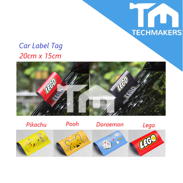Car Label Tag Exterior Waterproof Label Sticker Trunk Rear Tail Proton Perodua Myvi Viva Axia Bezza Saga Persona Exora
