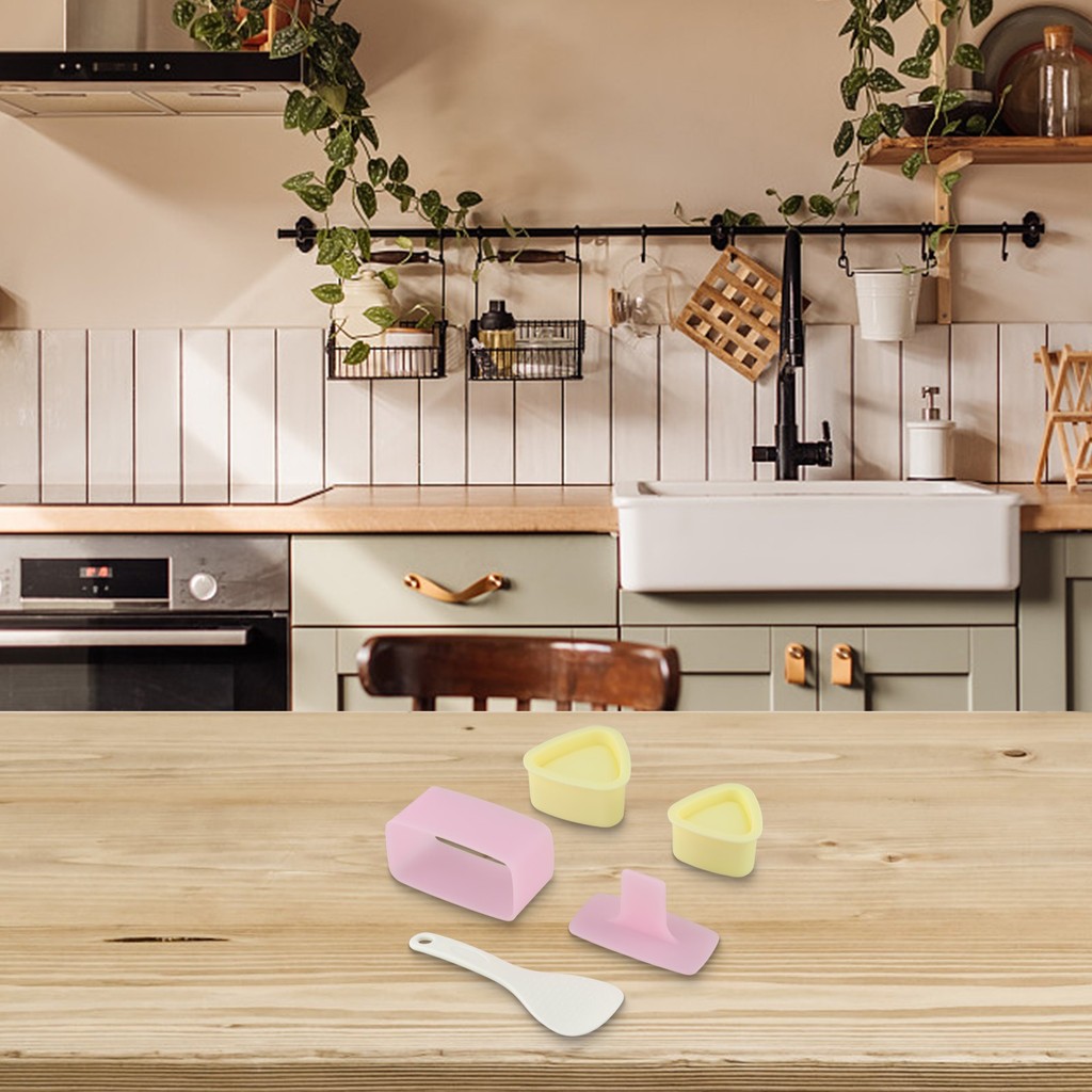 Sushi Maker Moulds Combo Onigiri Mould Kit Triangle Rice Ball Musubi ...