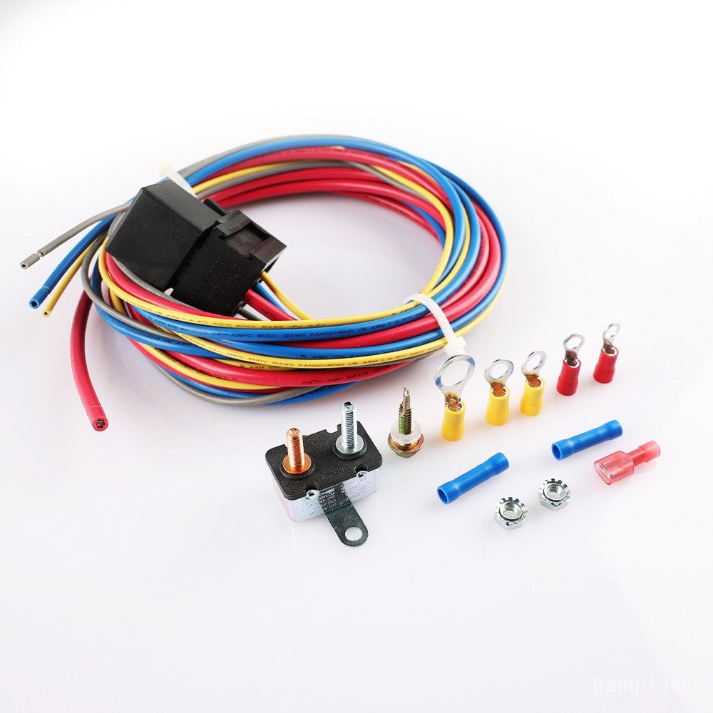 Electric Fan Electric Fuel Pump Wire Harness and Relay Connection Kit