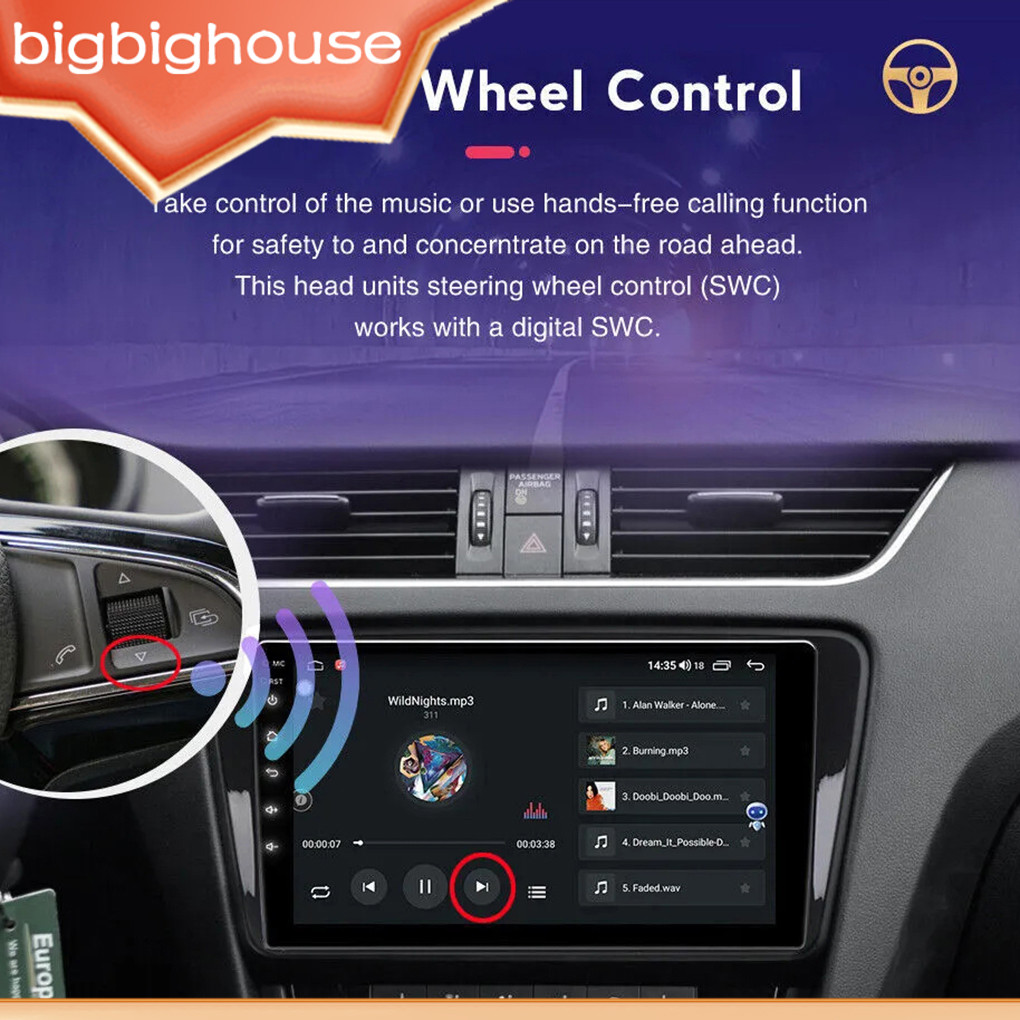 【Biho】Car Interior With Car Radio MirrorLink SWC Function Full Output ...