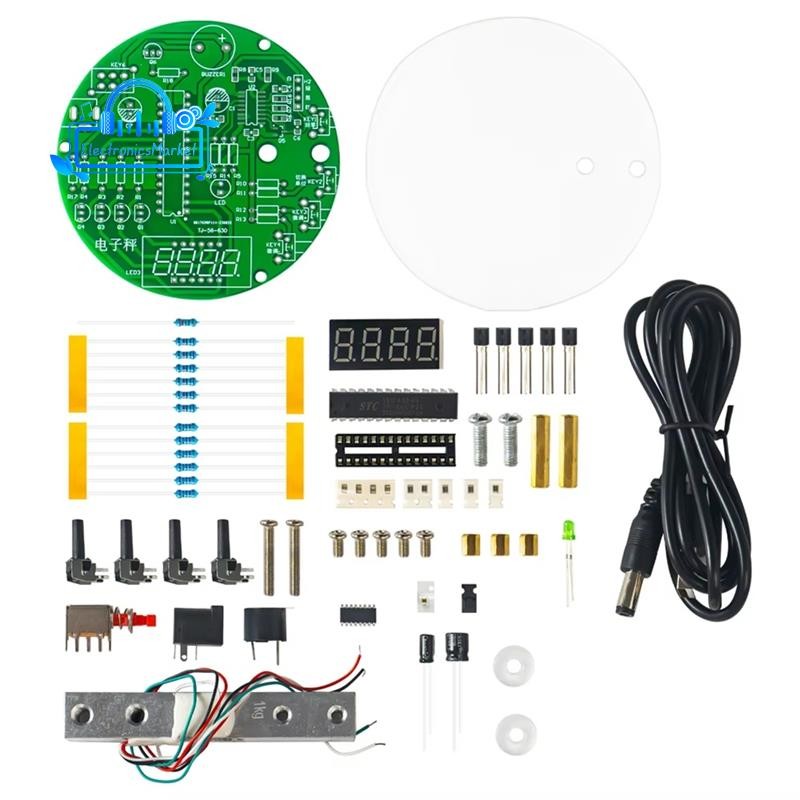 Electronic Scale DIY Kit,51 Microcontroller Soldering Practice Kit with ...