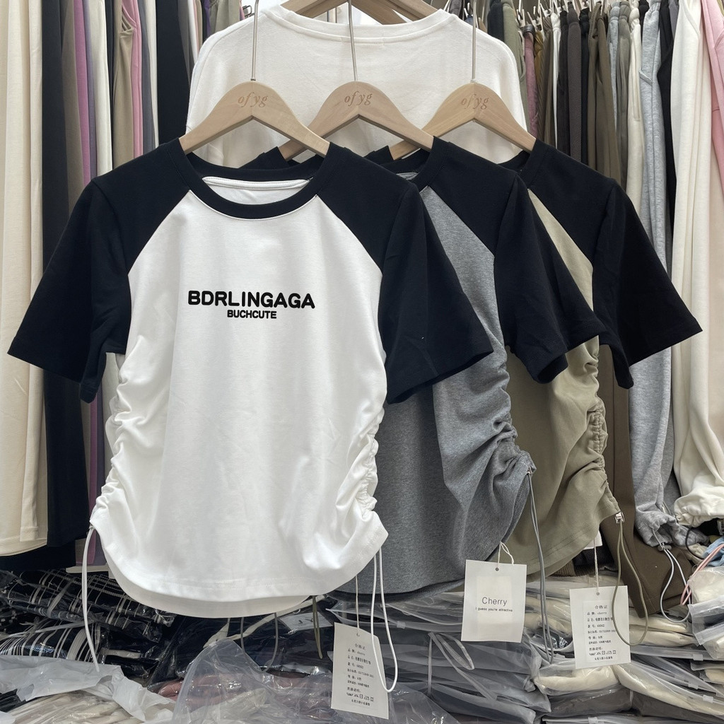 Readystock Short Cutting Plus Size T Shirt Summer Print Korean Fashion ...