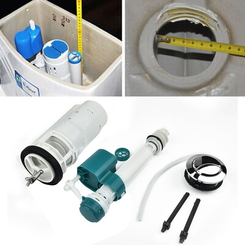 [JTFY] Cistern Toilet Fill Parts Water Drain Flush Valve Button Set