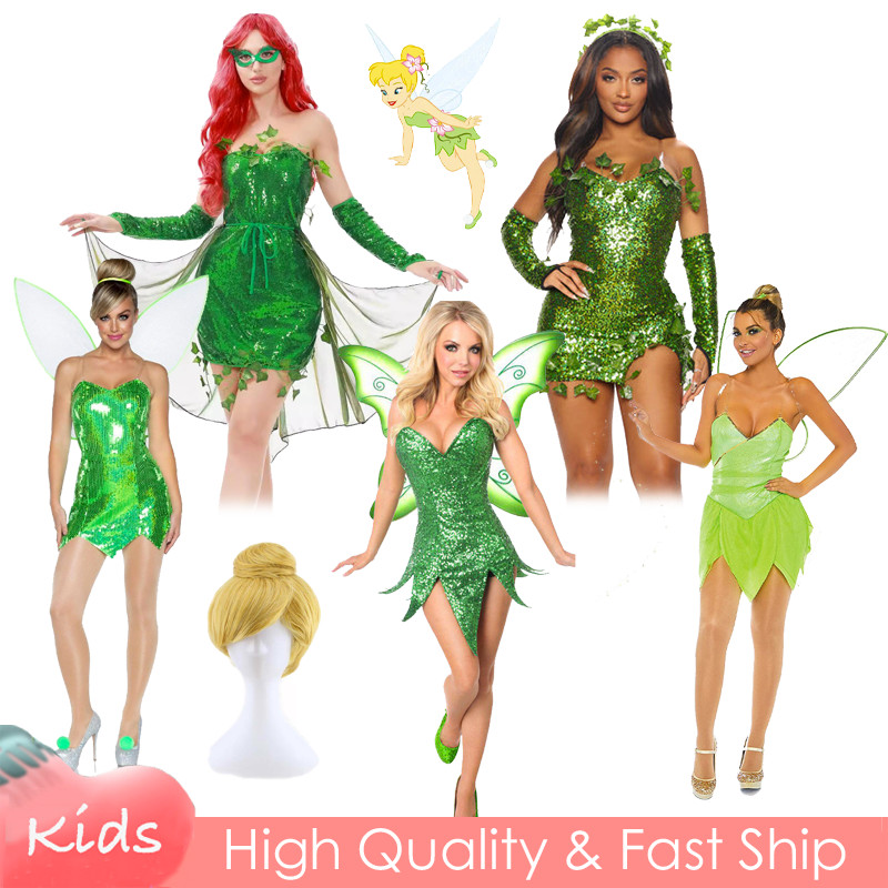 american eagle green dress with white flowers Tinker Fairy Skater Dress 2XL main image 1