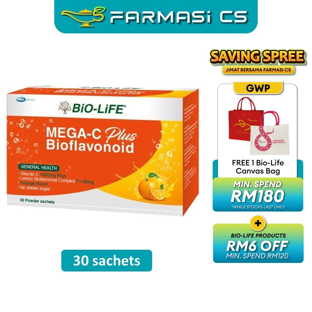 PROMO Bio-Life MEGA-C Plus Bioflavonoid 30s EXP:09/2025 [ Farmasi CS ...