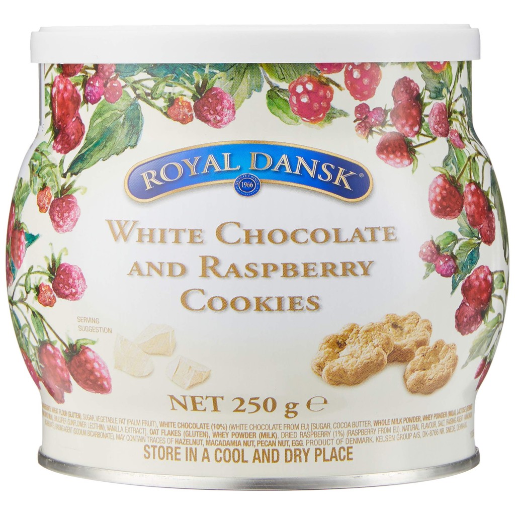 Royal Dansk White Chocolate & Raspberry Cookies 250g | Shopee Malaysia