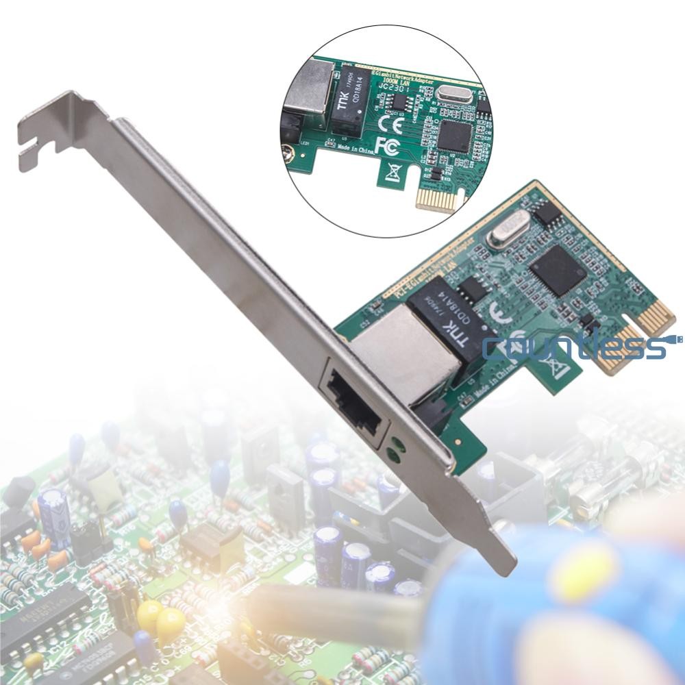 PCI-E to RJ45 Gigabit Ethernet Card RJ45 LAN Adapter PCI Network ...