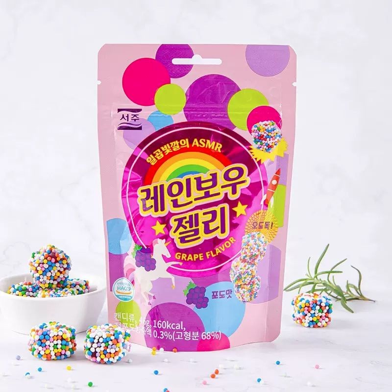 Yem South Korea Imported Gummy Candy Long Bar Filled Candy Western ...