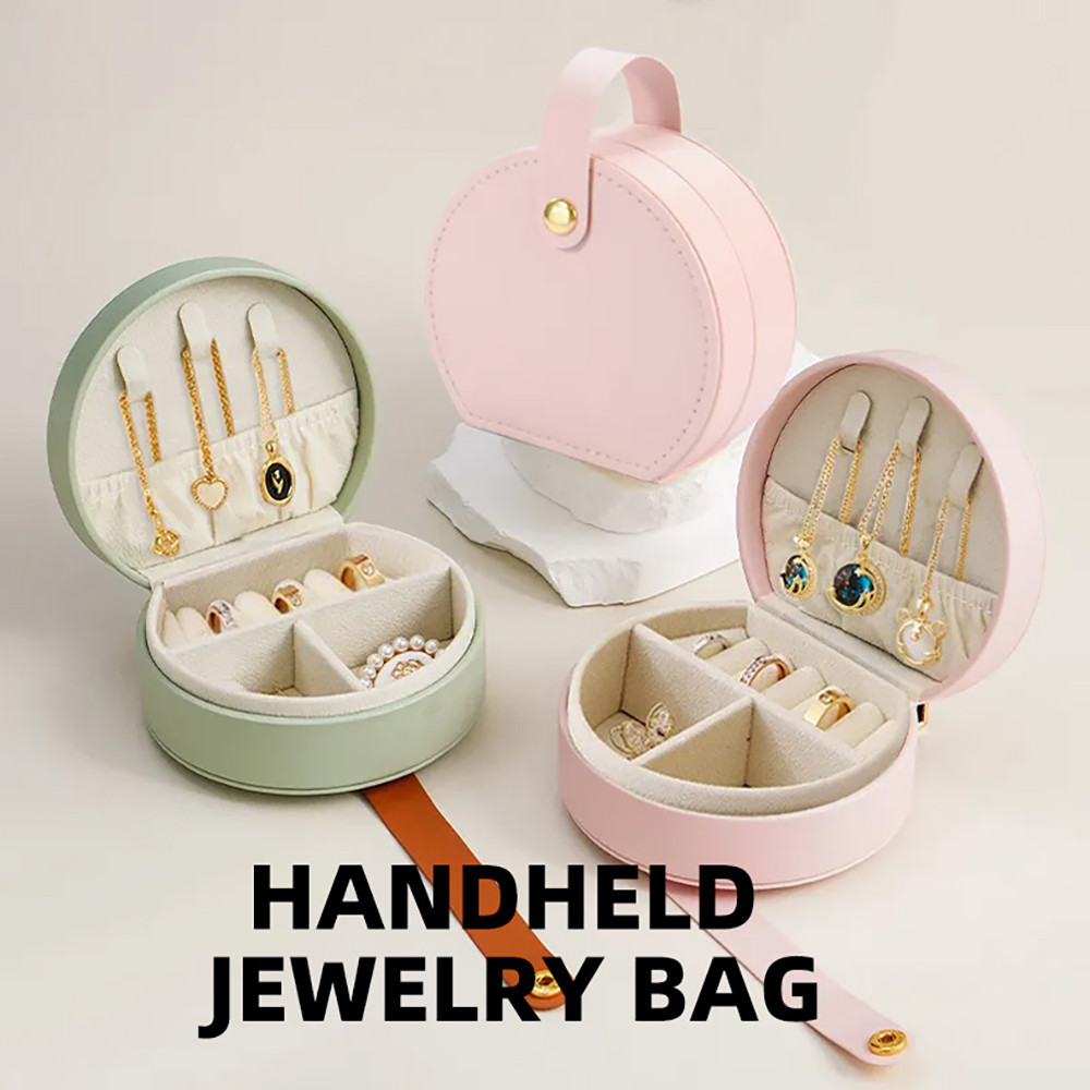 Handheld Jewelry Pouch Bag - Velvet Drawstring Gift Bag for Travel ...