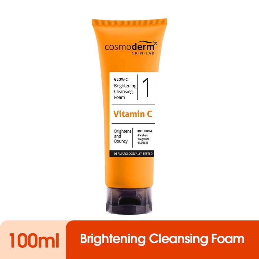 COSMODERM Glow-C Brightening Cleansing Foam 100ml | Shopee Malaysia