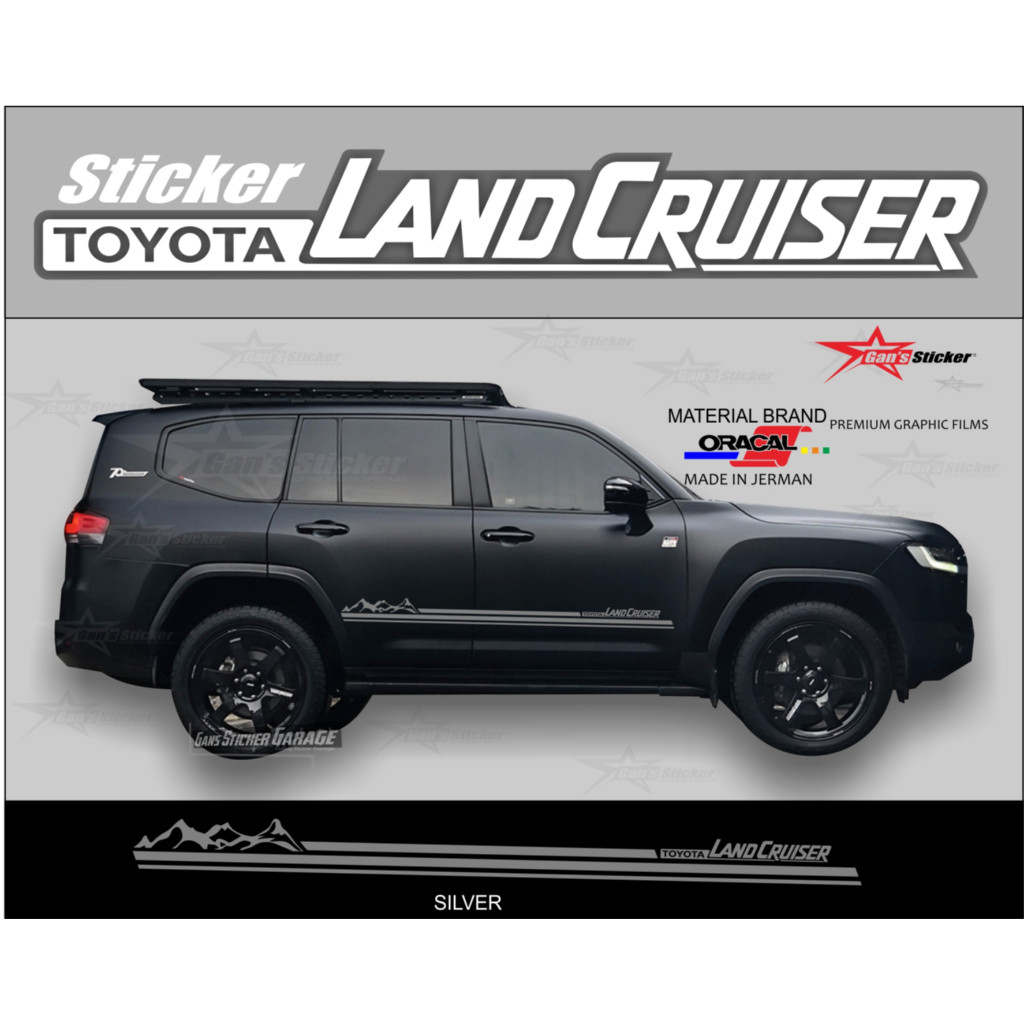 Toyota Land Cruiser side stickers, Toyota Land Cruiser accessories YAW ...