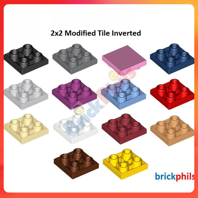 Brickphils Part 11203 2x2 Modified Tile Inverted | Shopee Malaysia
