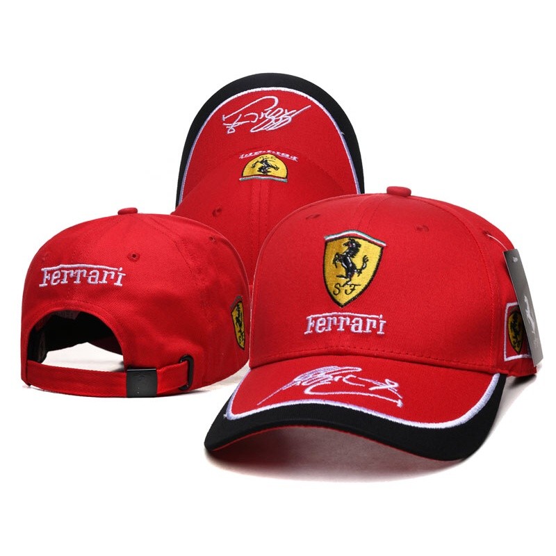 New Mens Ferrari F1 Racing Hat Luxury Cap Shopee Malaysia