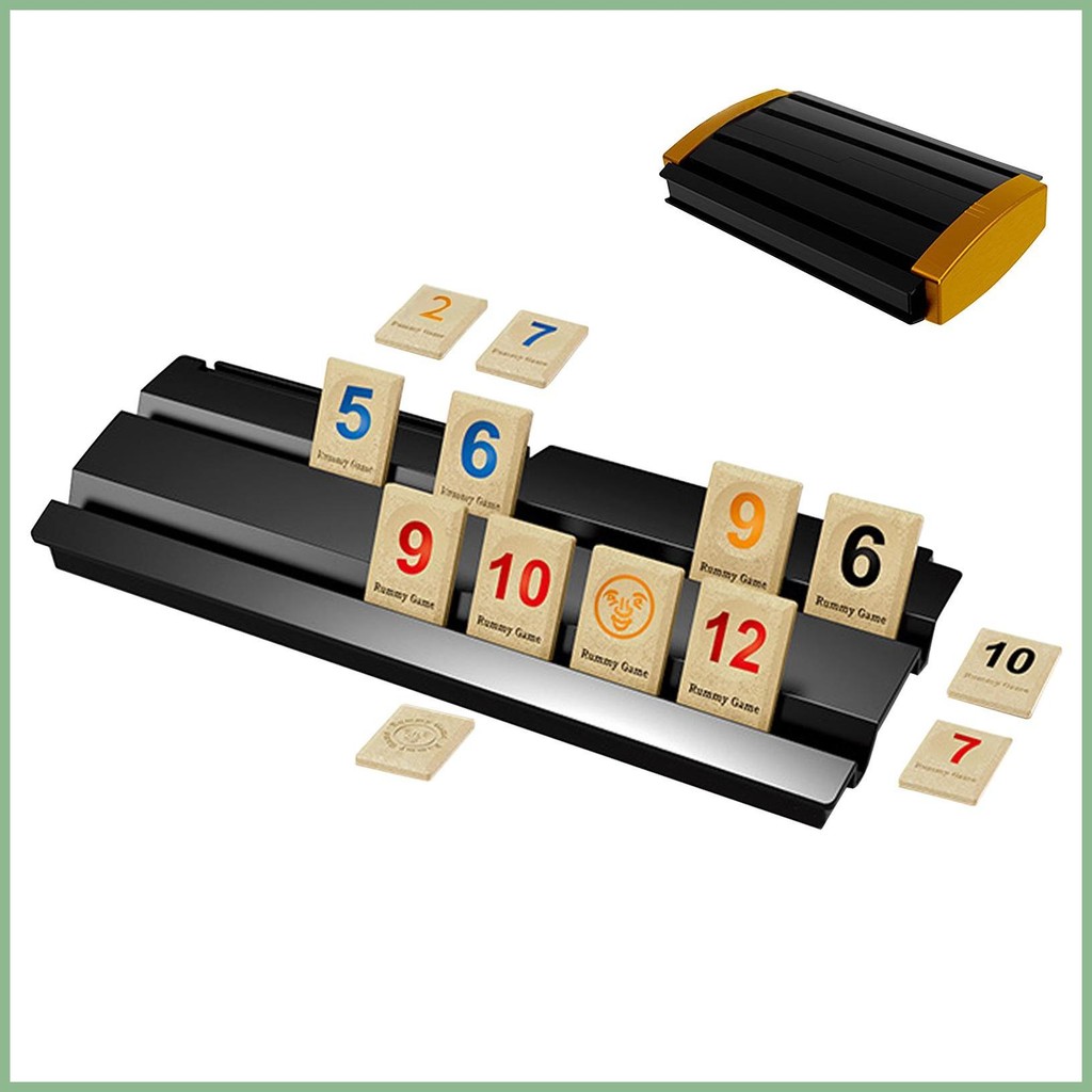 Rummy Set Rummy Game Tile Board Set Rummy Tiles Number Edition with ...