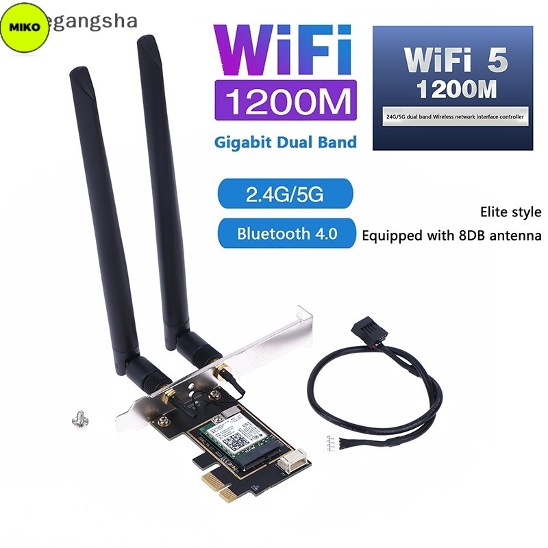 Carte WiFi Mini PCI-E AC7265 - Double Bande 2.4G/5G, Bluetooth 4.2 Pour PC Et Ordinateurs Portables