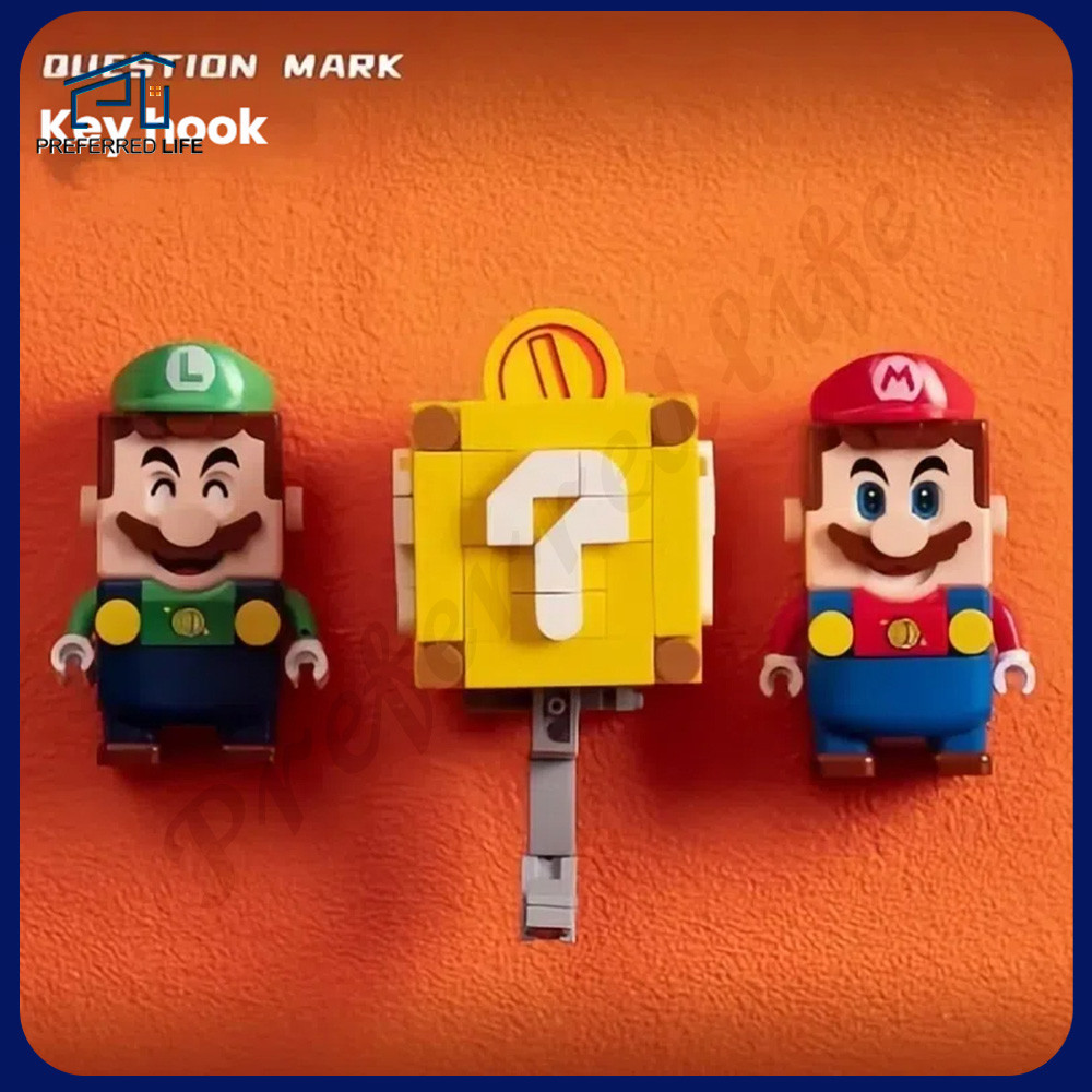 Super Mario BOX building block key holder hook Mario game model ...