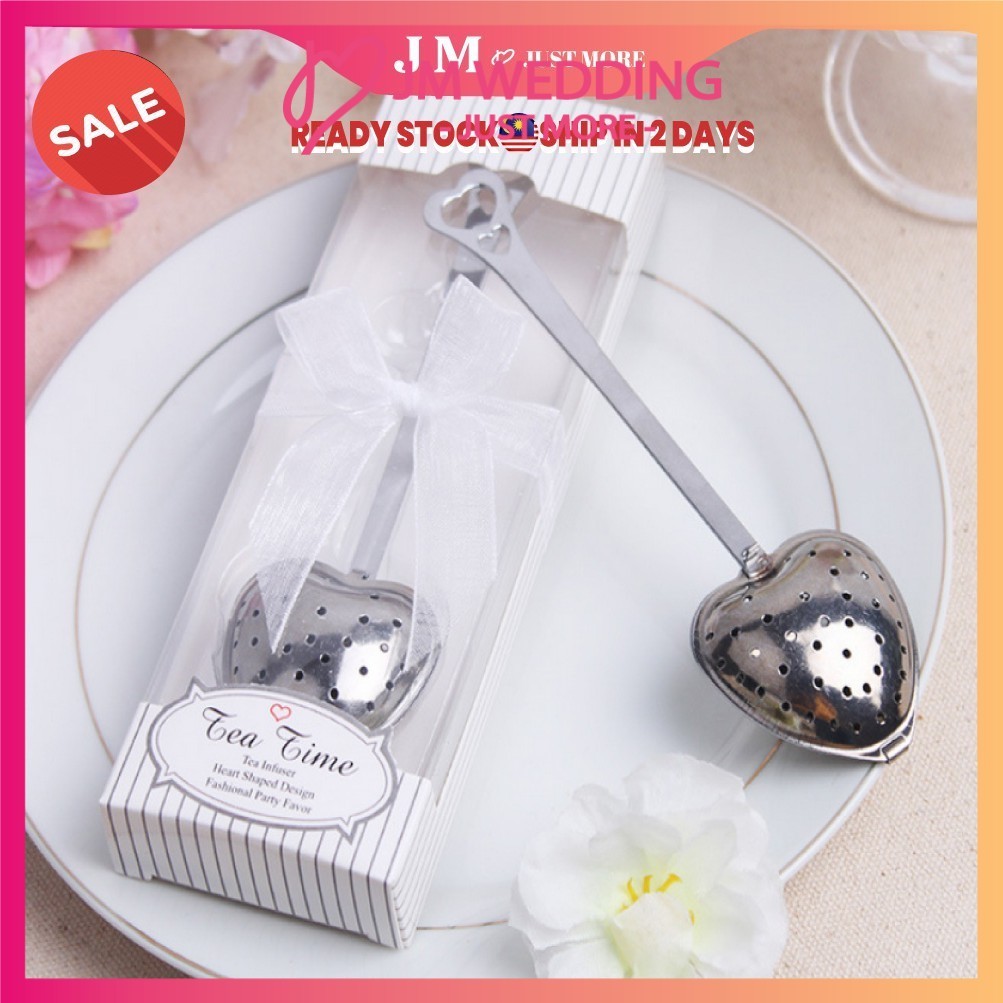 Pure White Heart Tea Infuser Penyedut Teh/Rose Tea Teatime Spoon-Event ...