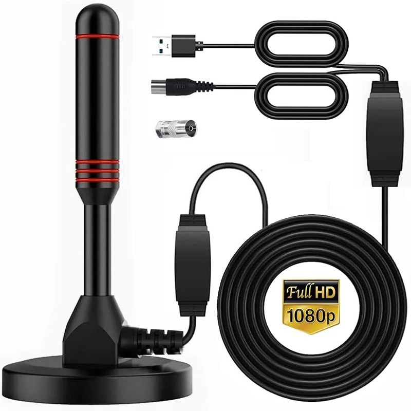 HDTV UHF Digital Indoor Antenna Aerial with Booster Myfreeview Antenna