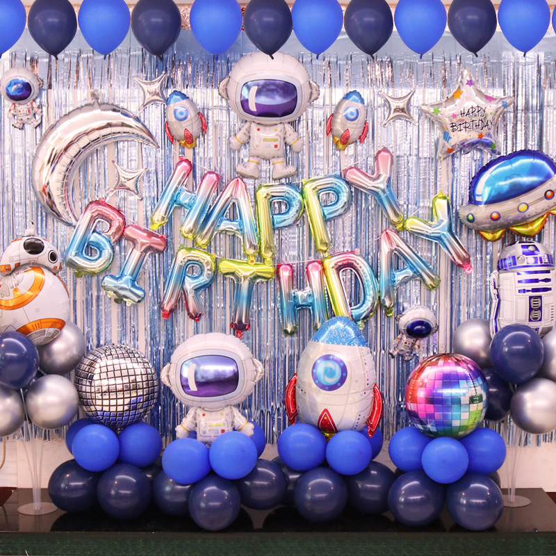 Ballon Fusée En Aluminium – Déco Fête Spatiale Pour Anniversaire Et Planète