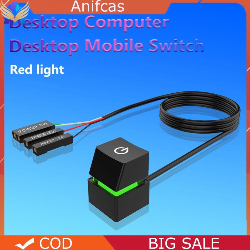 Desktop Computer Power Switch On/off Button 2m Extension Cord for pc ...