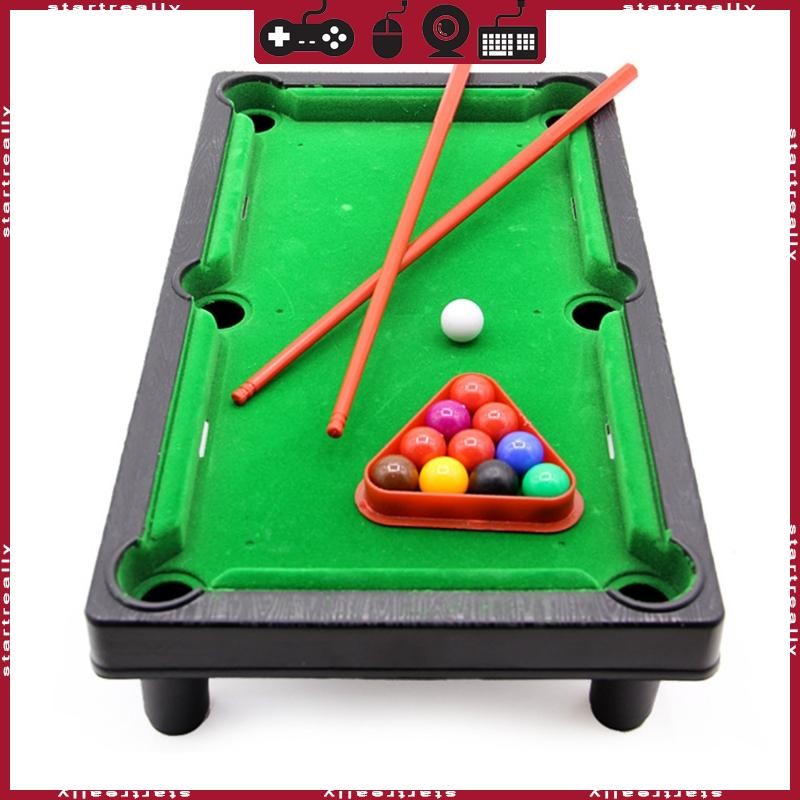 STA Tabletop Billiards Mini Desktop Pool Table Snooker Toy Educational ...