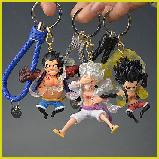 SQ3 ONE PIECE Figure Doll Keychain PVC Anime Model Toys Figure Luffy ...
