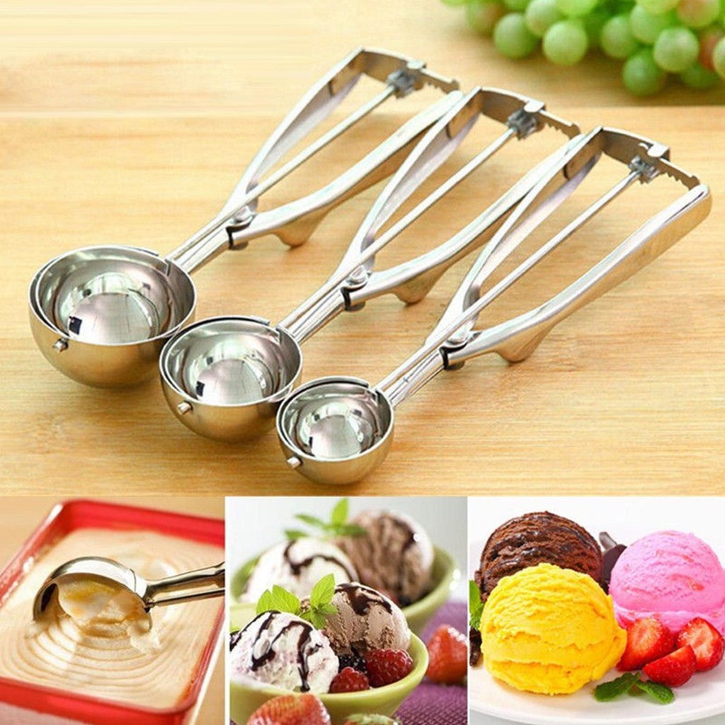 1pcs Ice Cream Scoop Premium Biscuit Scoop Set Small Size/Medium Size ...